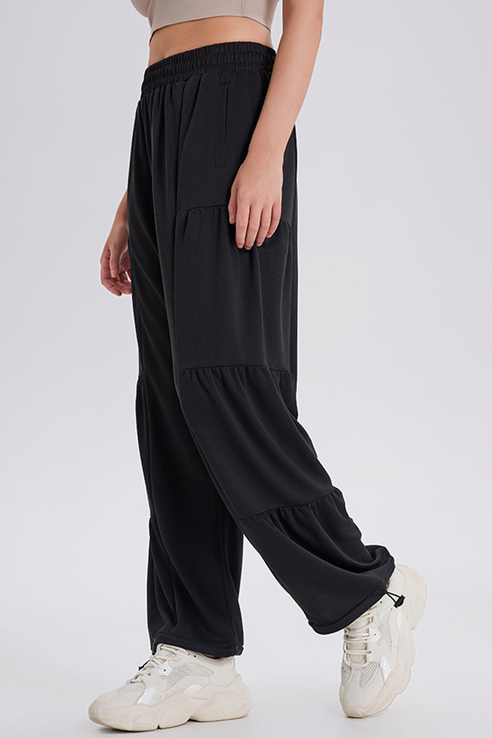 Ruched Drawstring Joggers