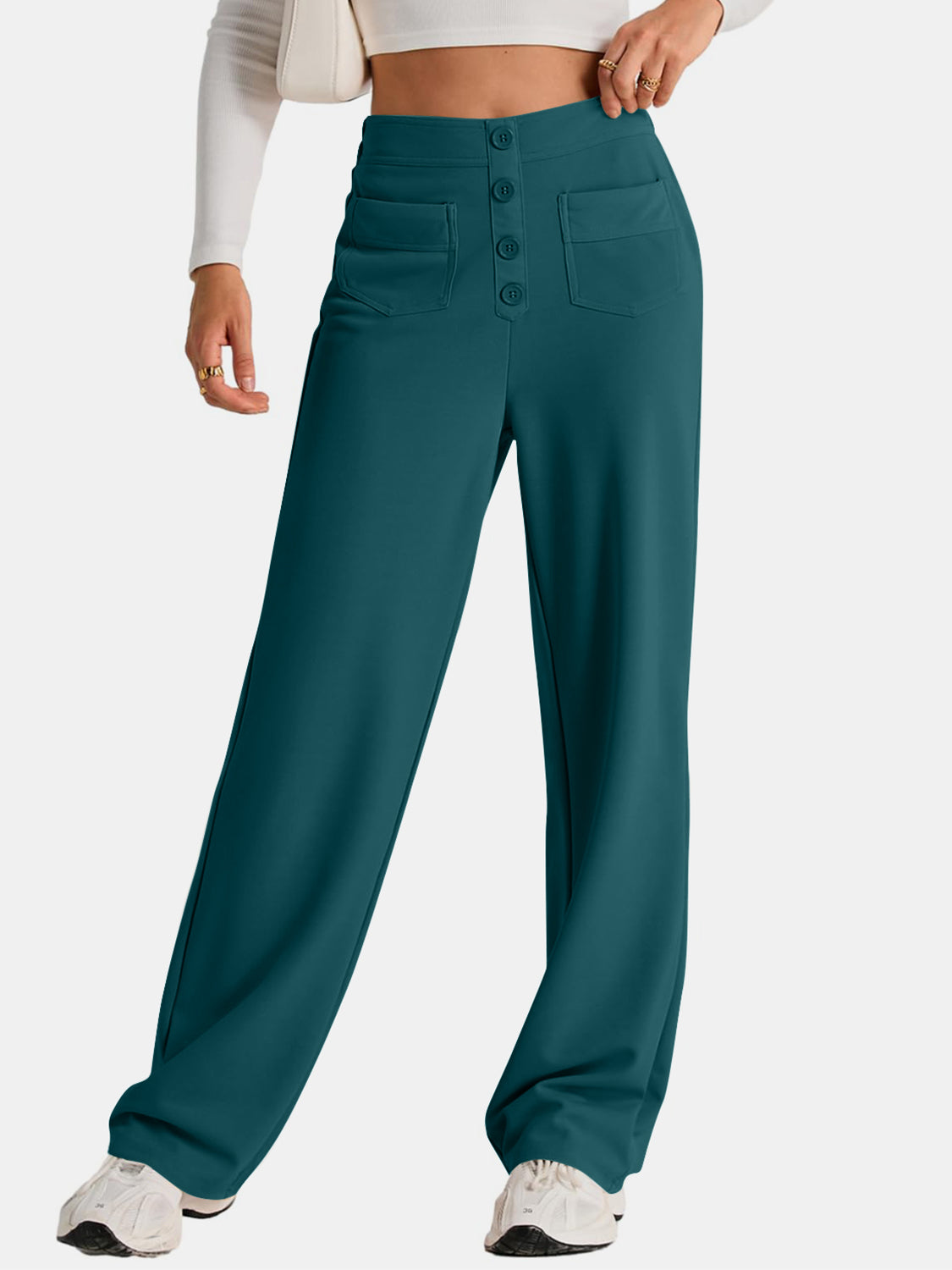 High-Waist Wide-Leg Pants