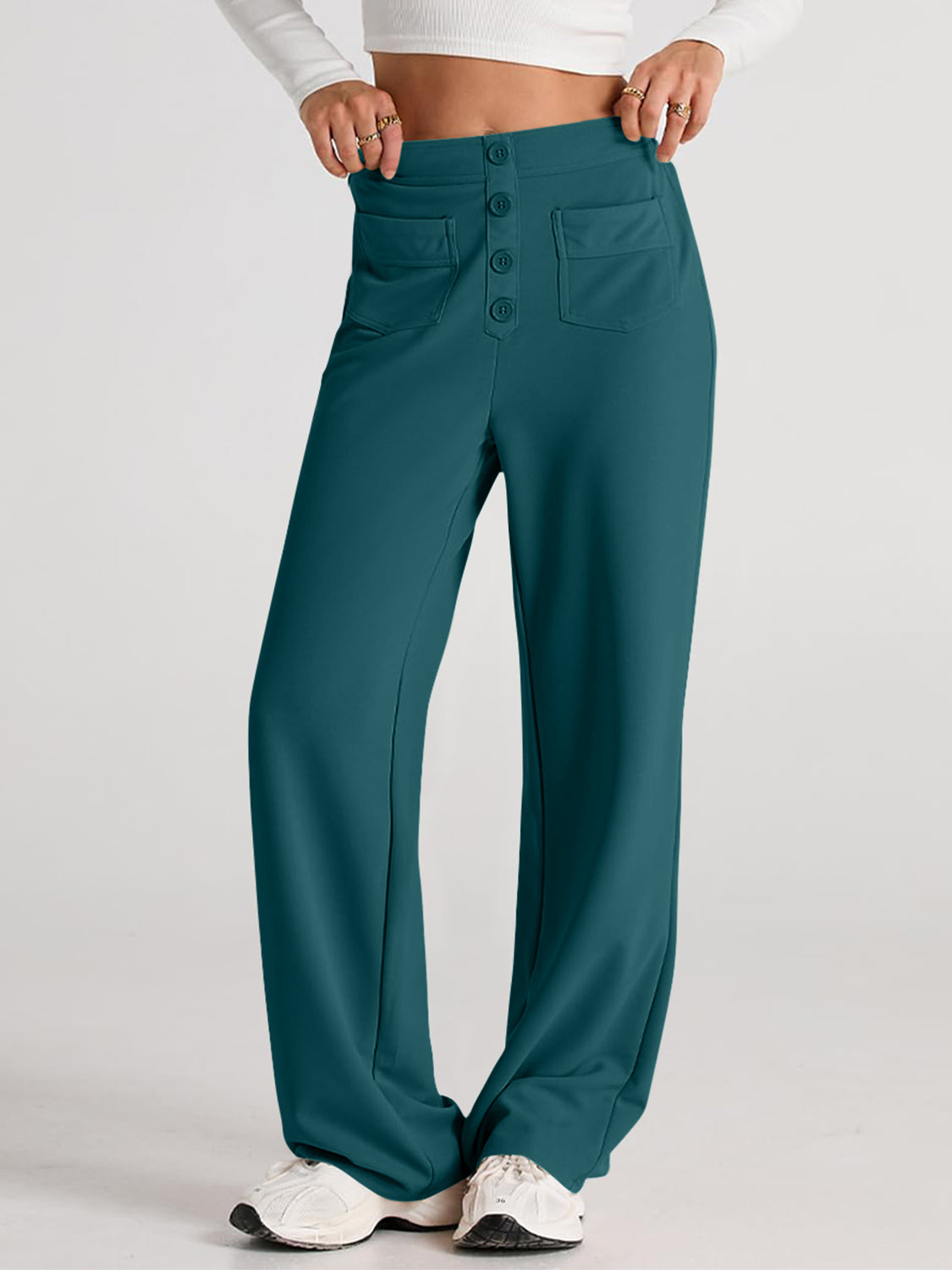 High-Waist Wide-Leg Pants