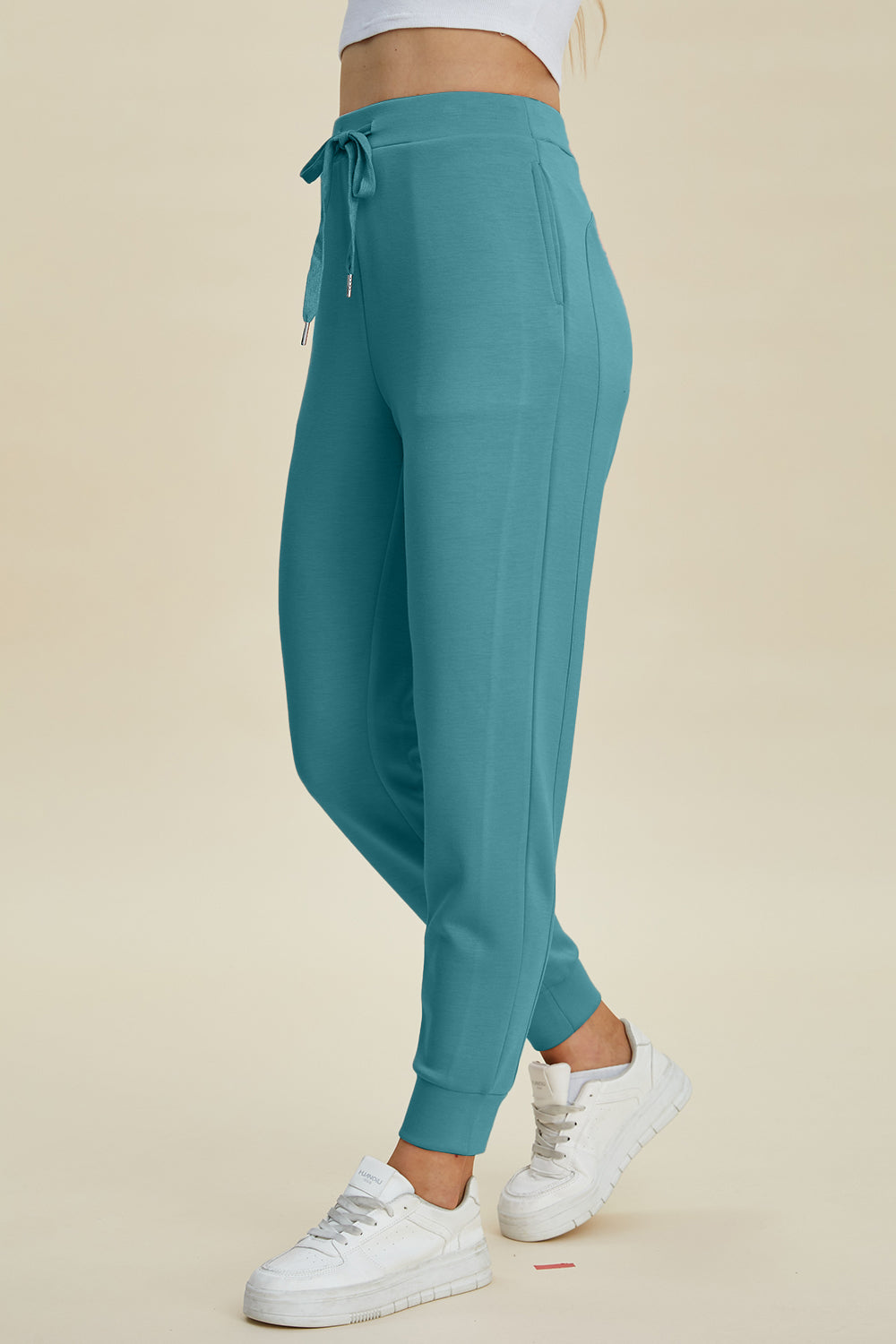 High-Waist Drawstring Joggers