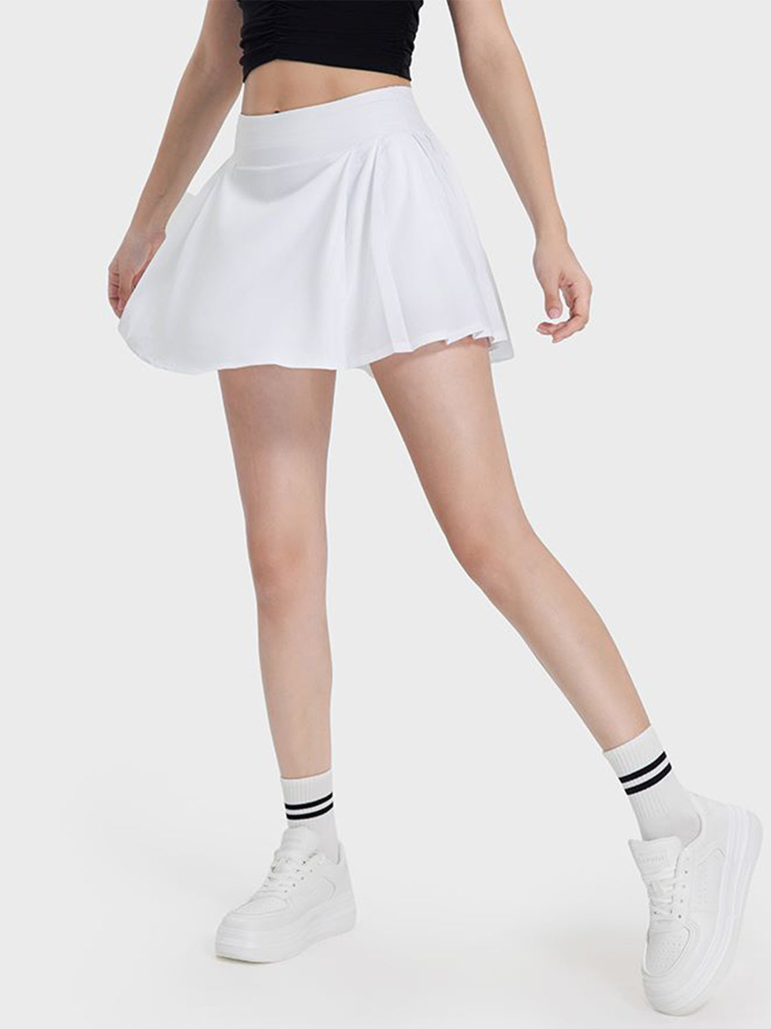 Pleated Active Skirt