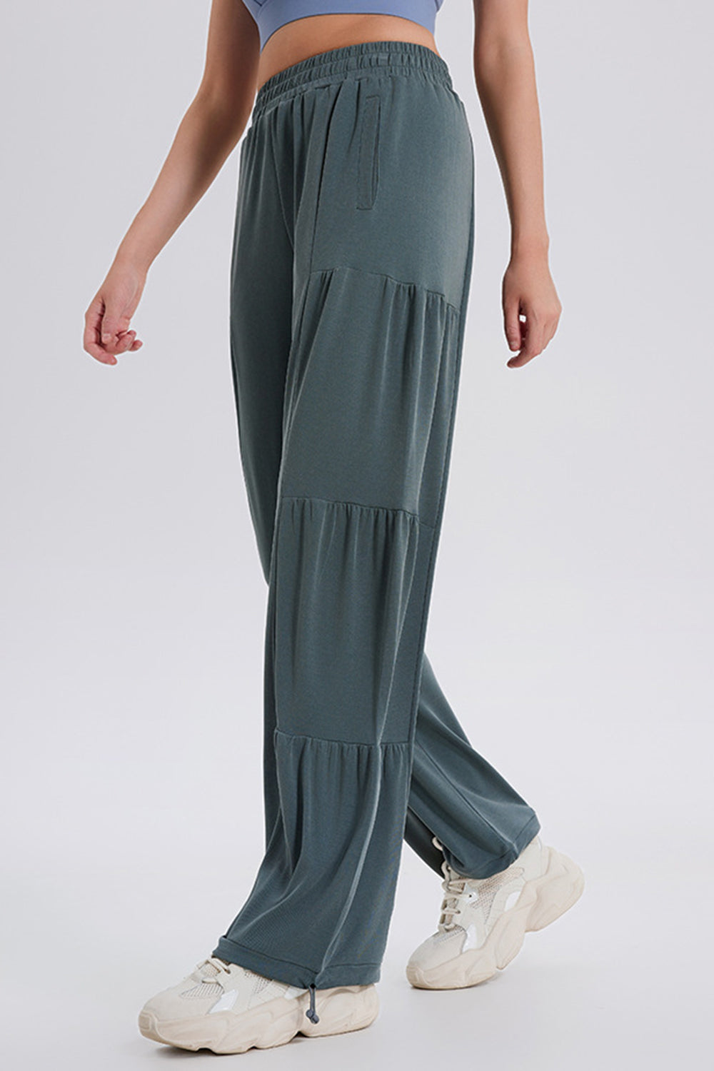 Ruched Drawstring Joggers