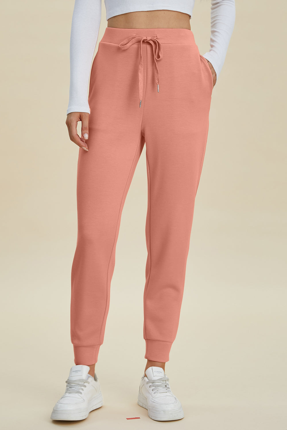 High-Waist Drawstring Joggers