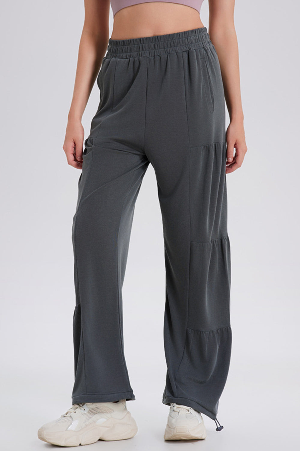 Ruched Drawstring Joggers