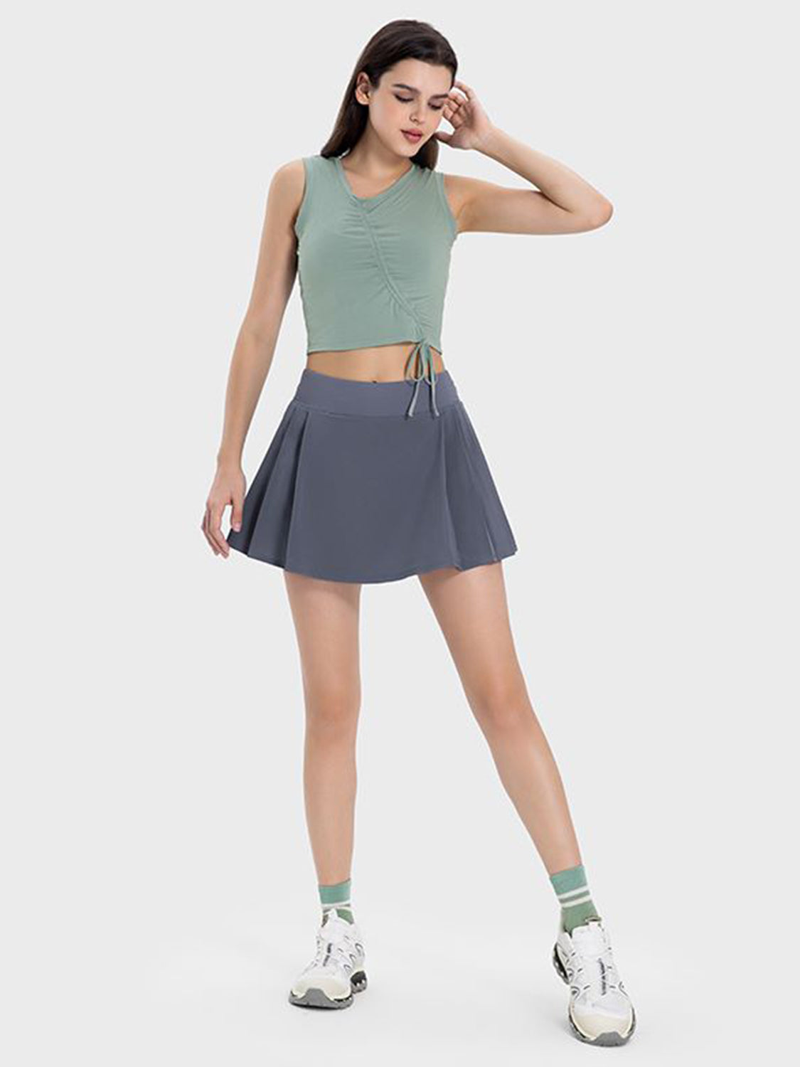 Pleated Active Skirt