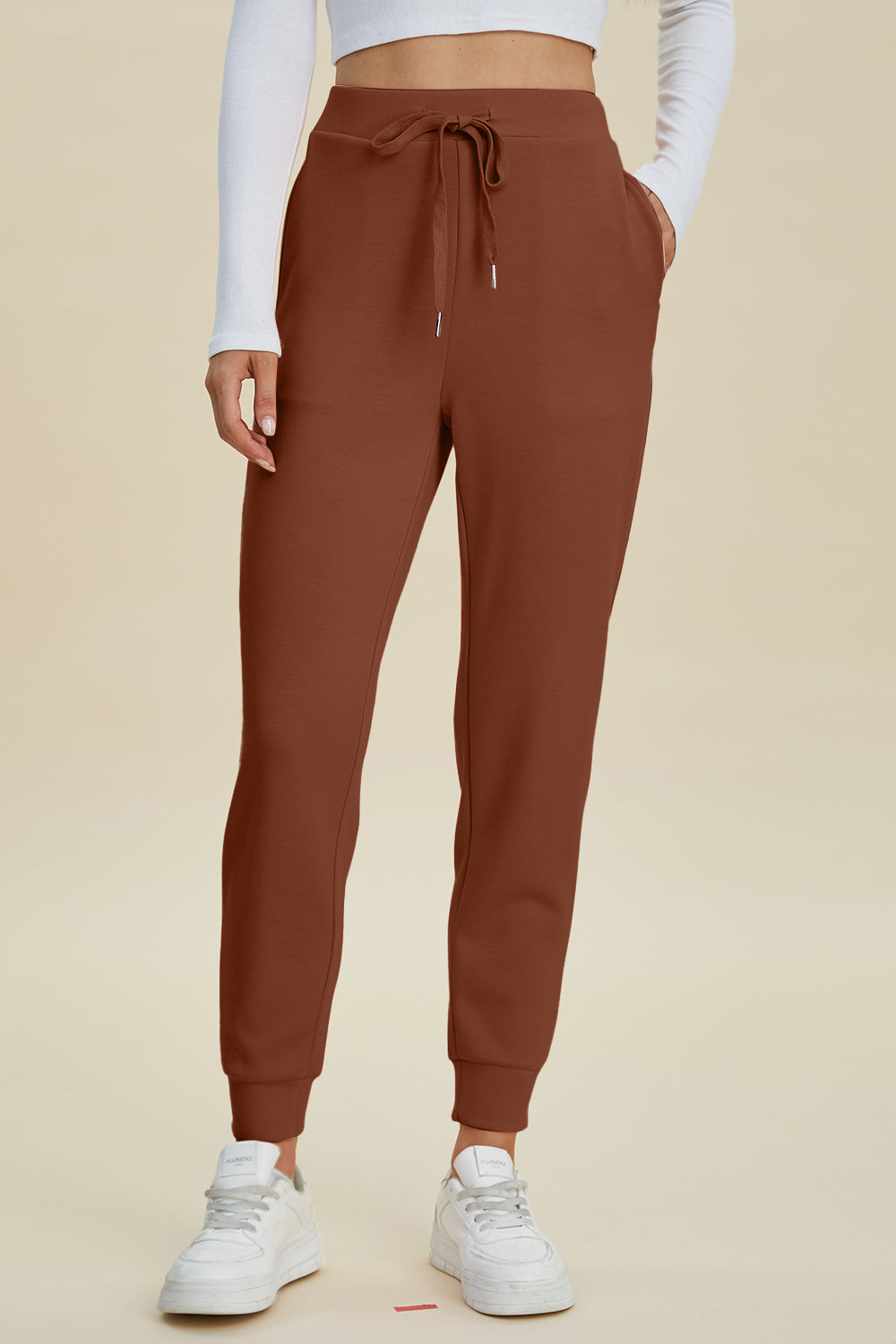 High-Waist Drawstring Joggers