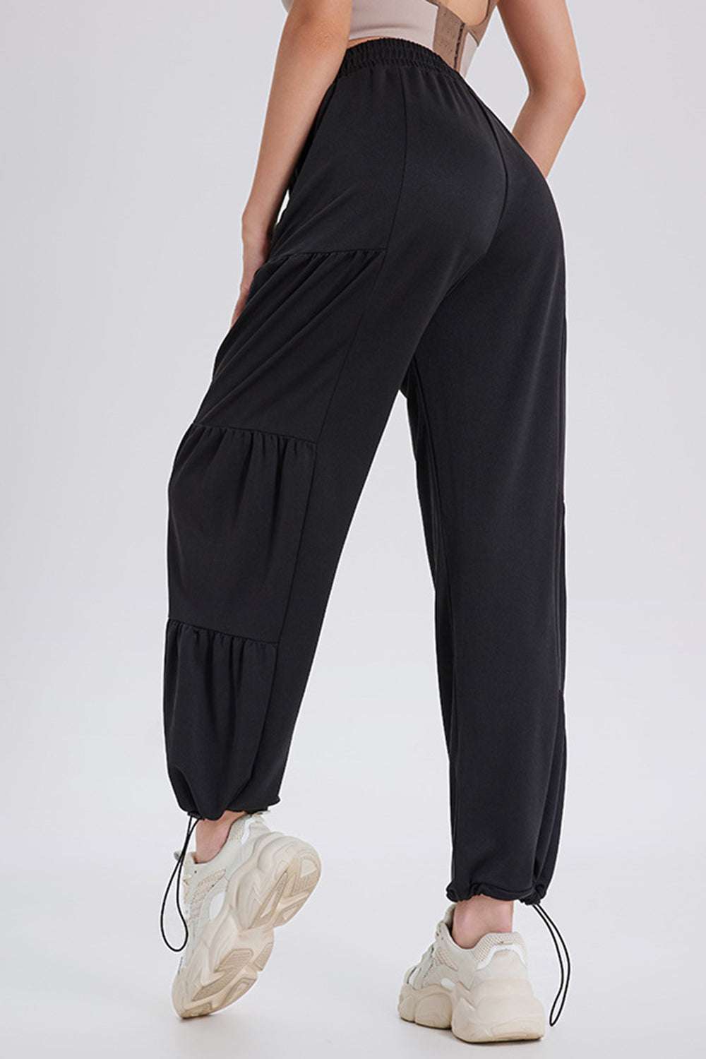 Ruched Drawstring Joggers