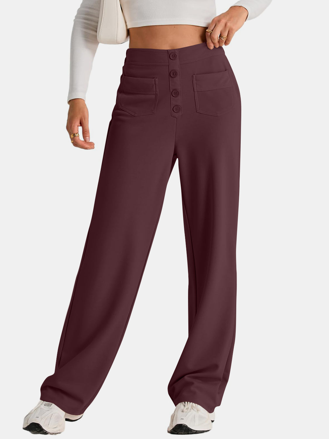 High-Waist Wide-Leg Pants