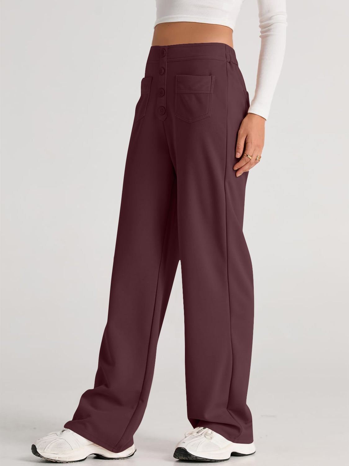 High-Waist Wide-Leg Pants