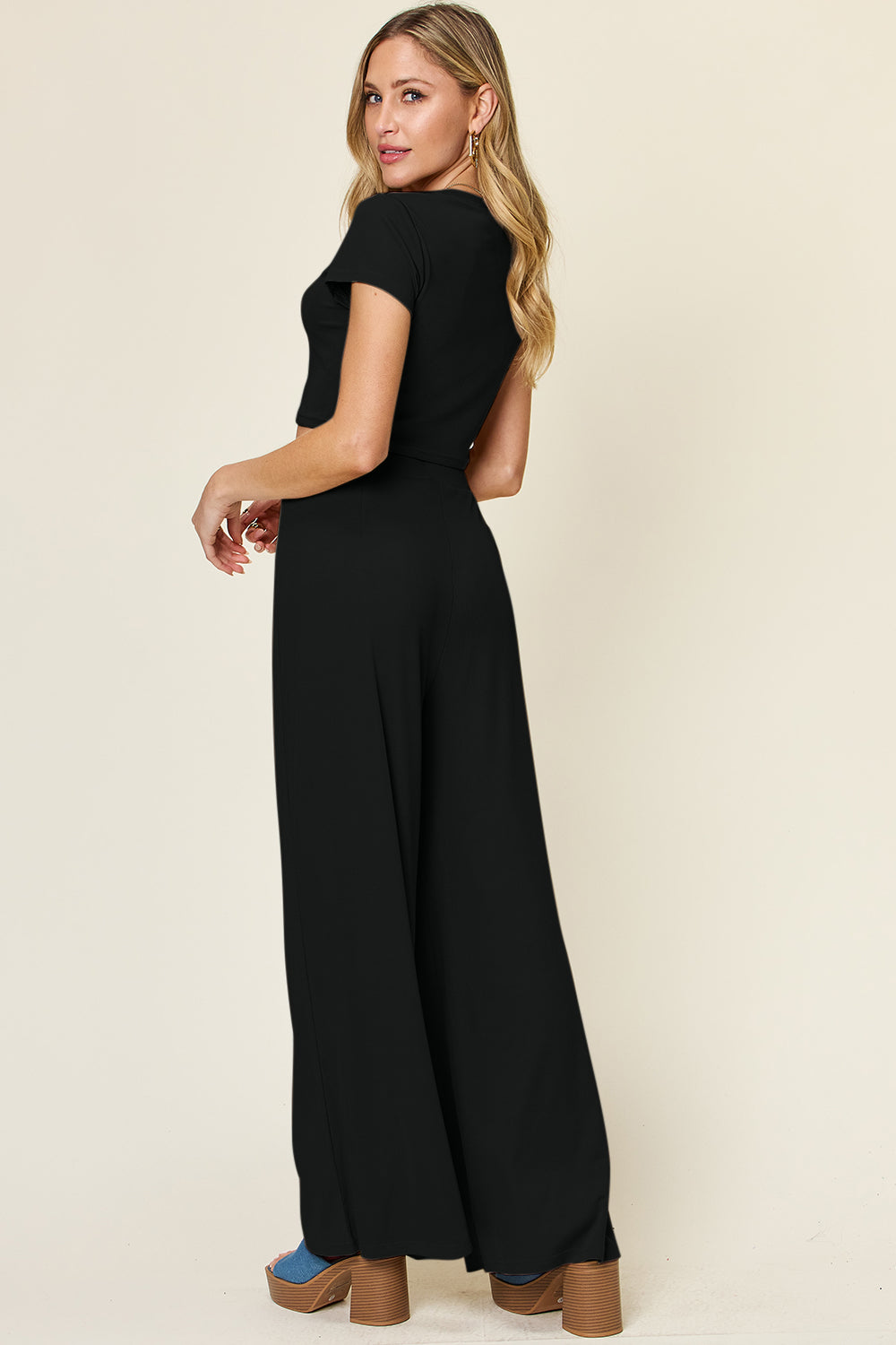 Round Neck Top & Pants Set