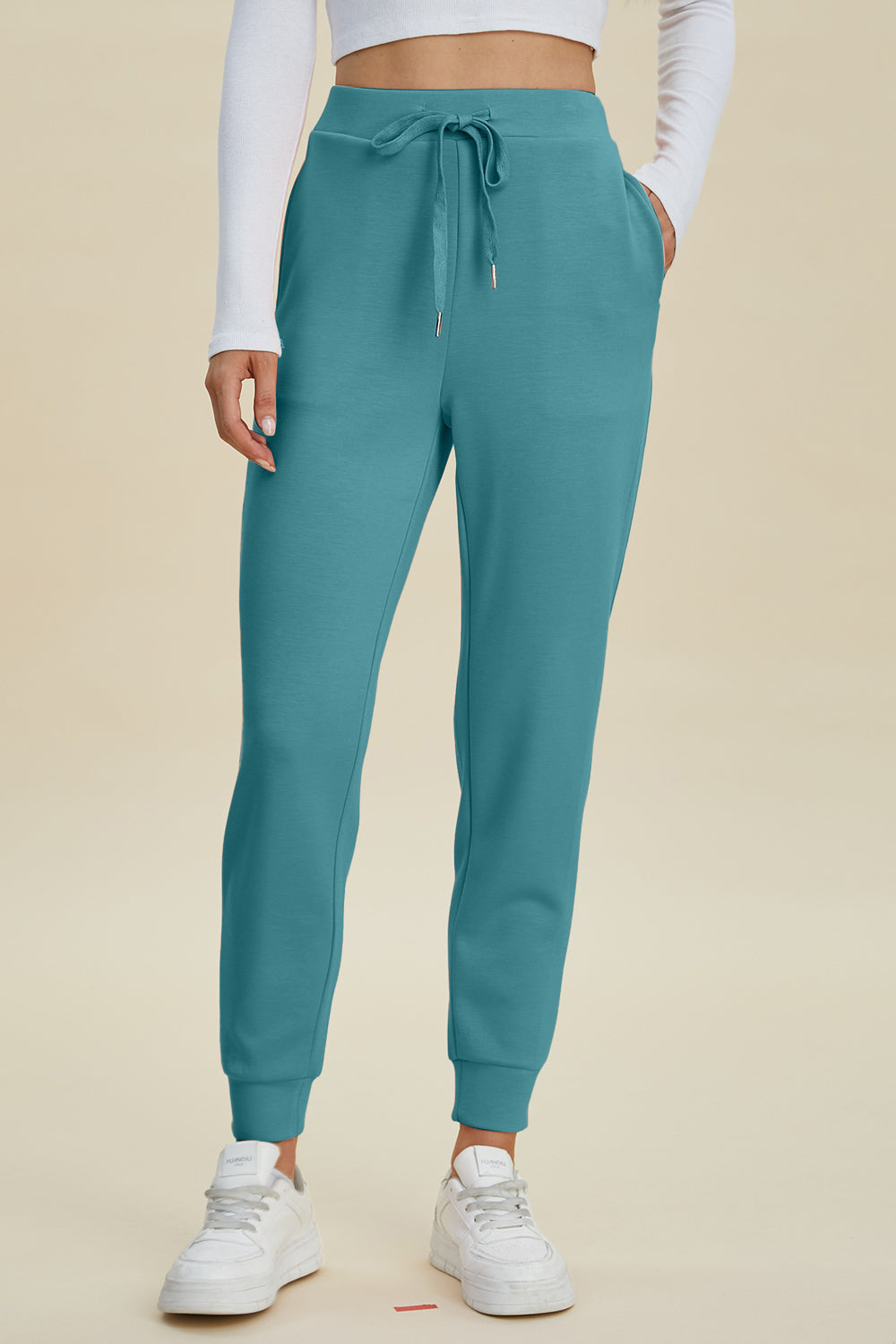 High-Waist Drawstring Joggers