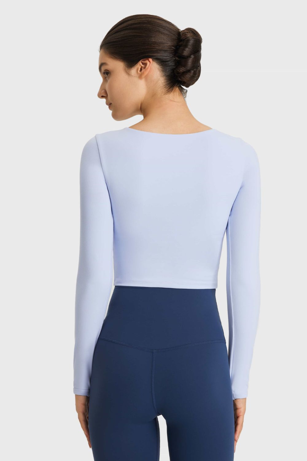 Cutout Long Sleeve Sports Top