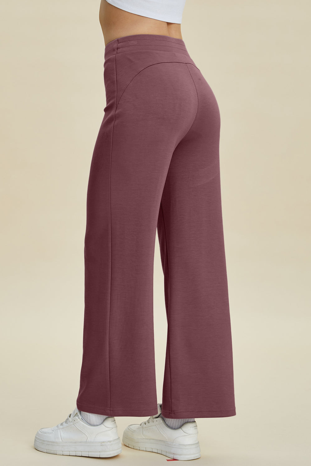 Wide-Leg Drawstring Pants