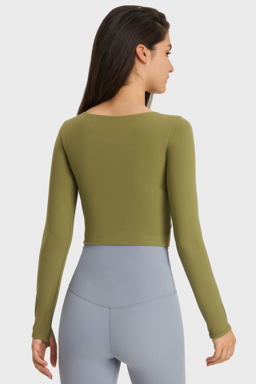 Cutout Long Sleeve Sports Top