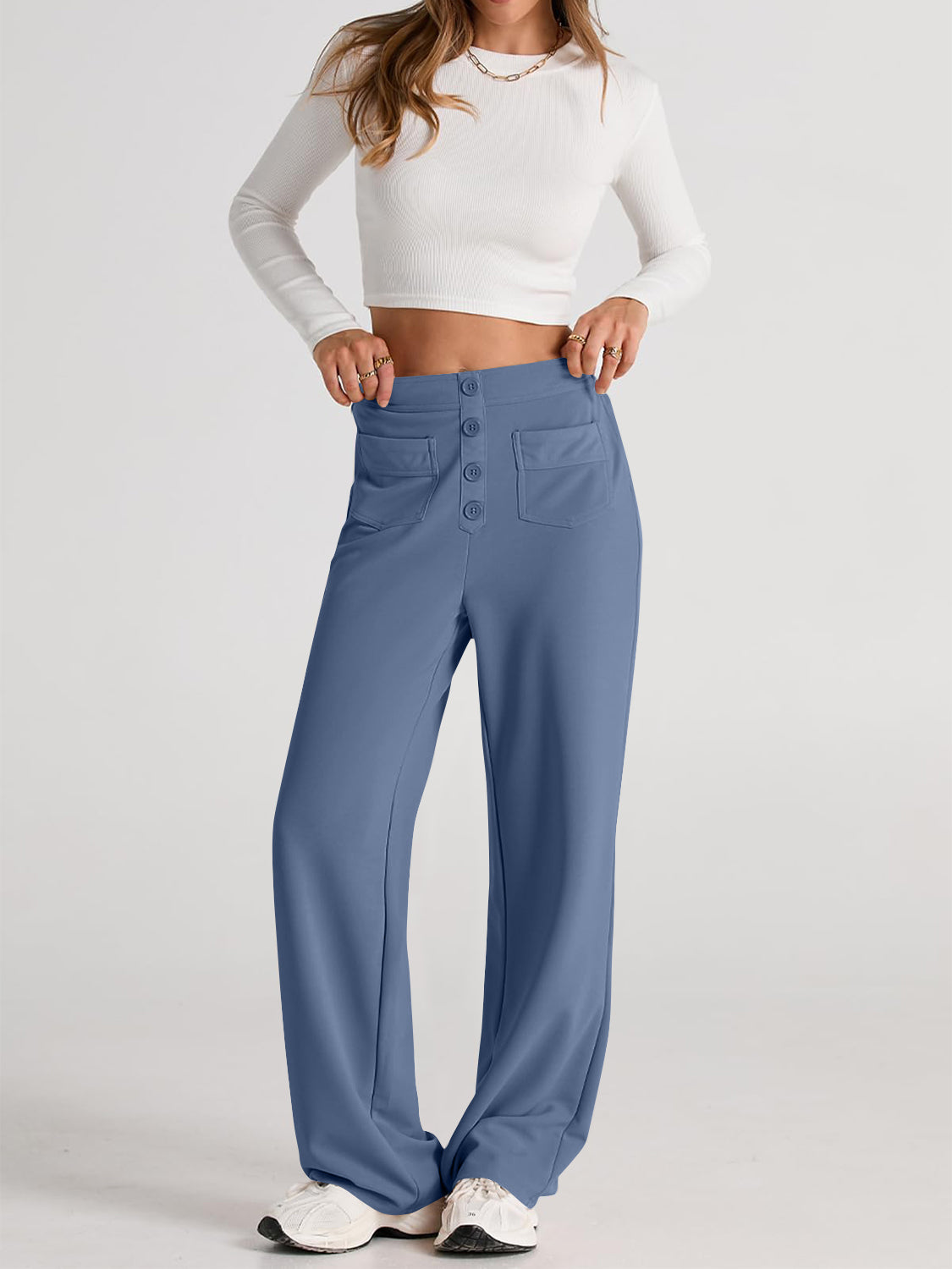 High-Waist Wide-Leg Pants
