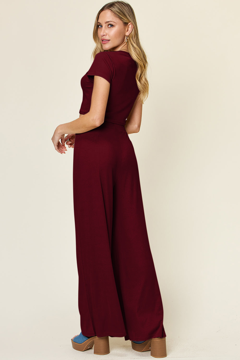 Round Neck Top & Pants Set