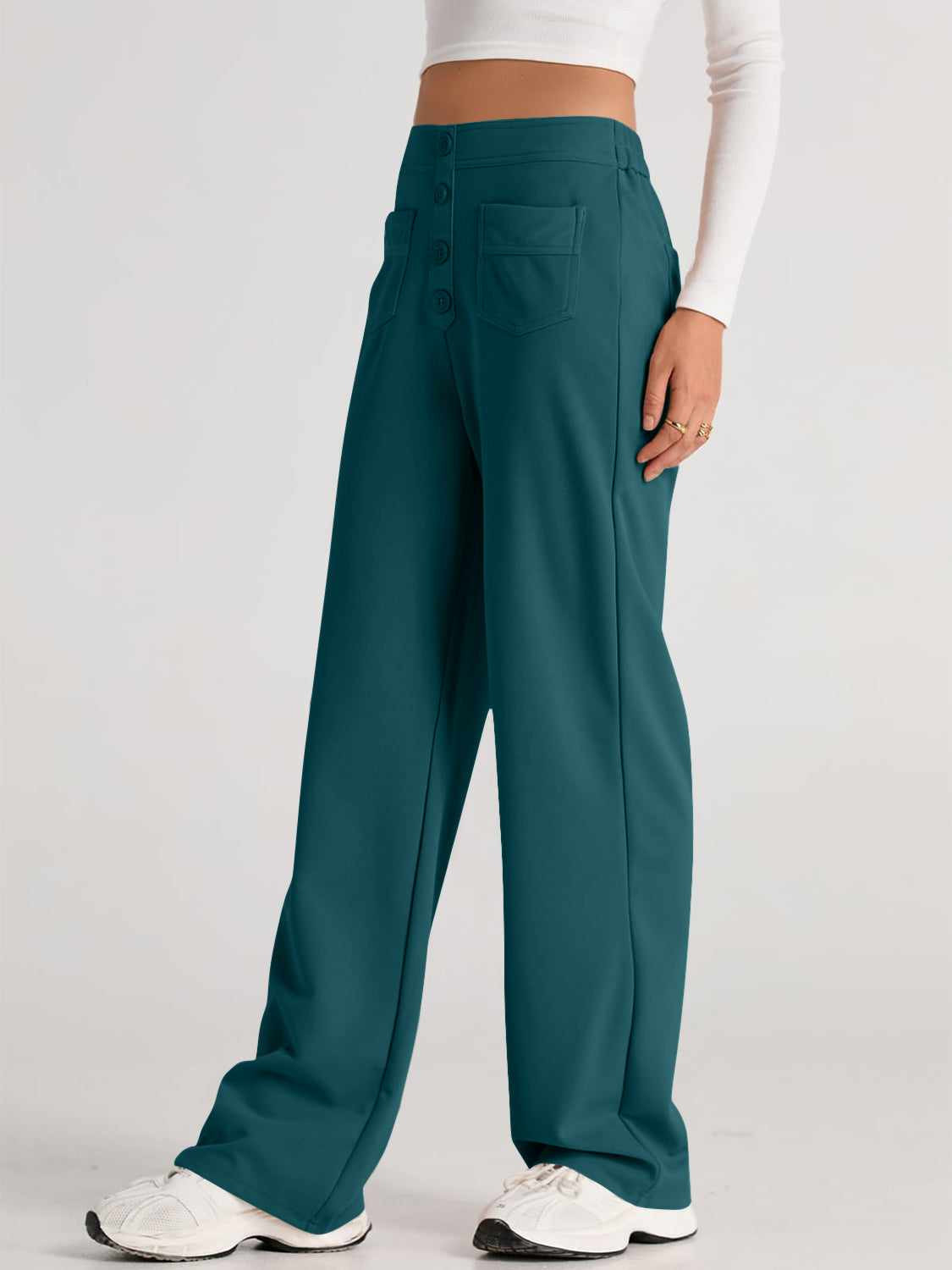 High-Waist Wide-Leg Pants