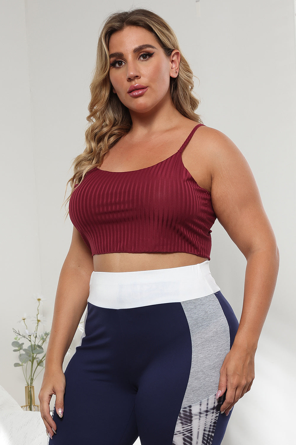 Ribbed Spaghetti Strap Top