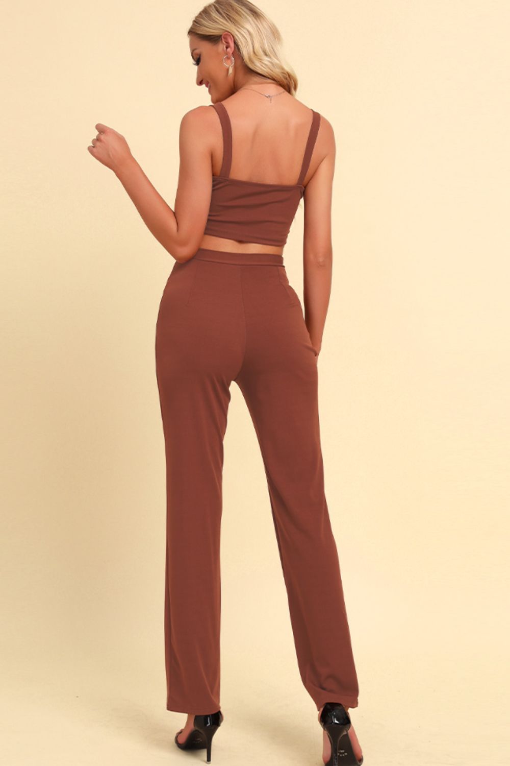 Chain Strap Cami & Pants Set