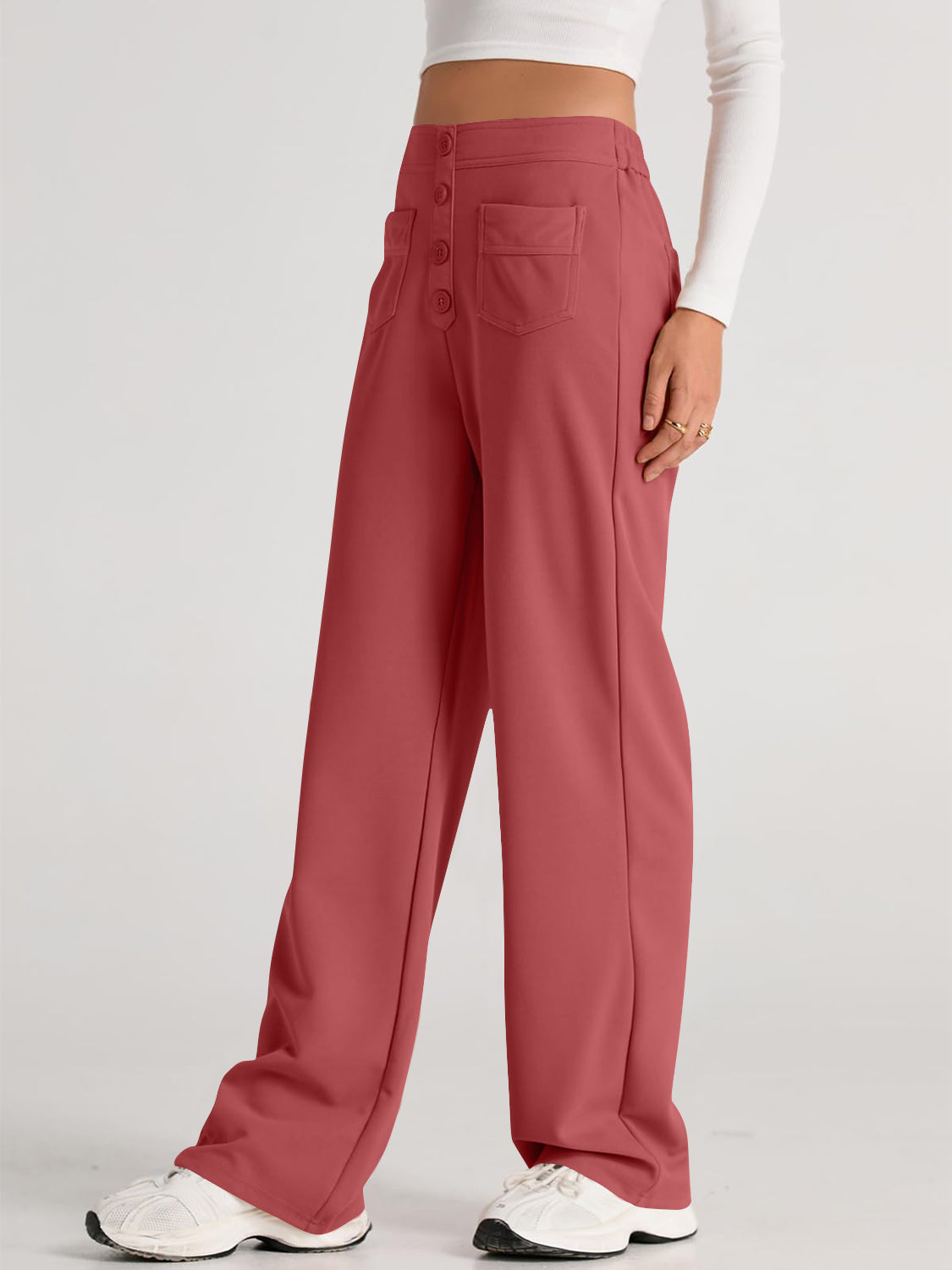 High-Waist Wide-Leg Pants