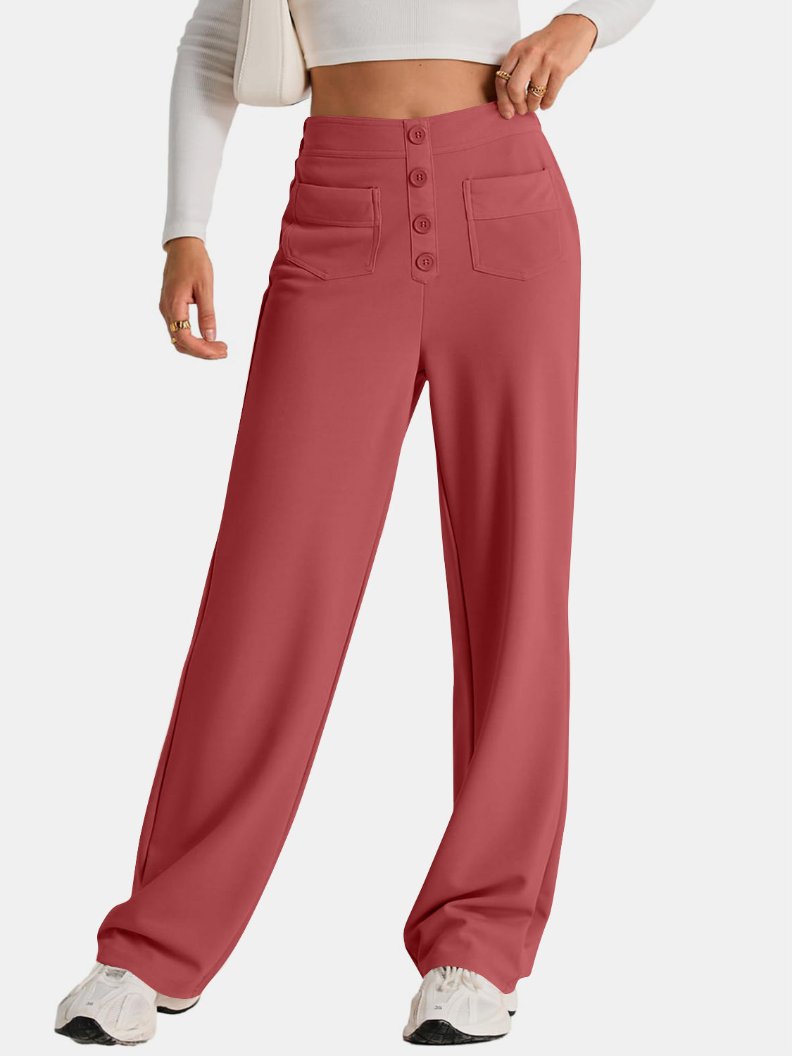High-Waist Wide-Leg Pants